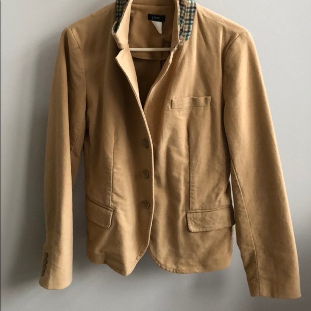 J. Crew Tan Soft Blazer.  SZ L